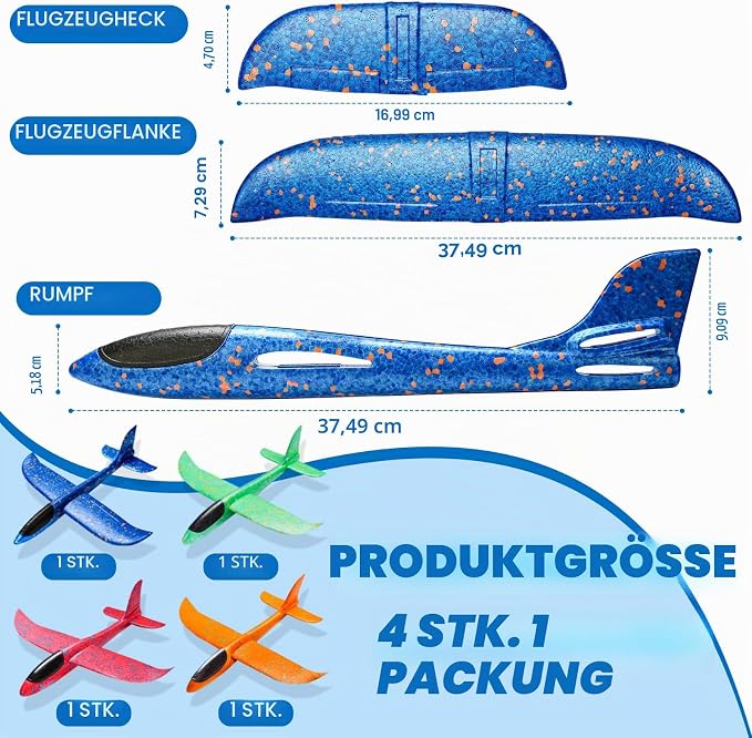 Foam Plane With Light – Large Throwing Glider