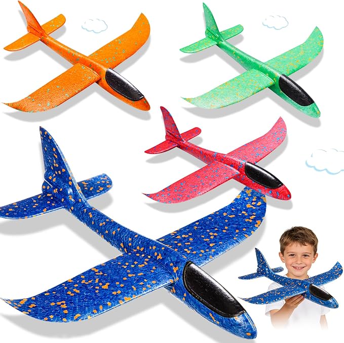 Foam Plane With Light – Large Throwing Glider