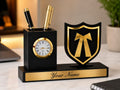 Personalized Advocate Desk Organizer Gift with Clock & Pen HOLDER PERFECT FOR GIFTS