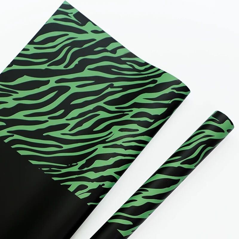 [ PACK OF 20 ] Zebra Print Flower Wrap Paper (57x57cm)