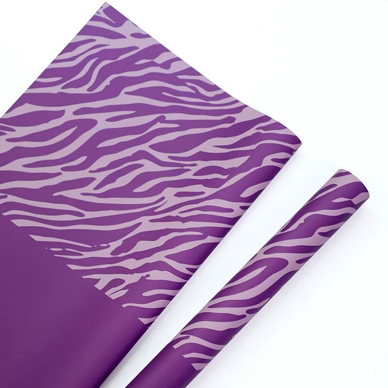 [ PACK OF 20 ] Zebra Print Flower Wrap Paper (57x57cm)