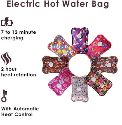 Rechargeable Electric Hot Water Bag for Pain Relief {Multicoolor} - 21091
