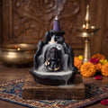 Lord Adiyogi Shiva Statue with Incense Folder, Mahadev Murti for Mandir, Home/Office Decor with Free 10 Incense Cones - 21102