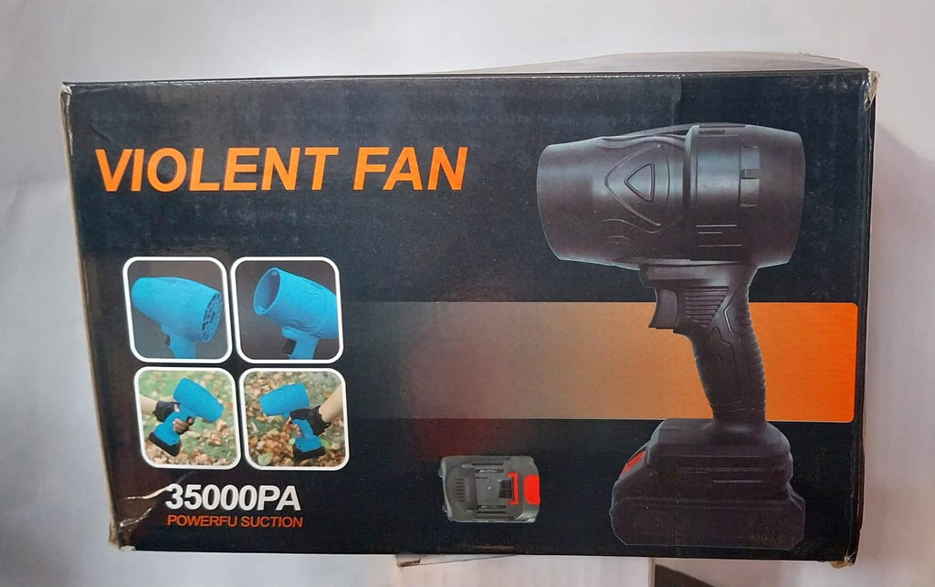 Cordless Electric Air Blower, Portable Turbo Jet Fan with High-Power Brushless Motor for Car, Home, Garage, Outdoor and Road Cleaning