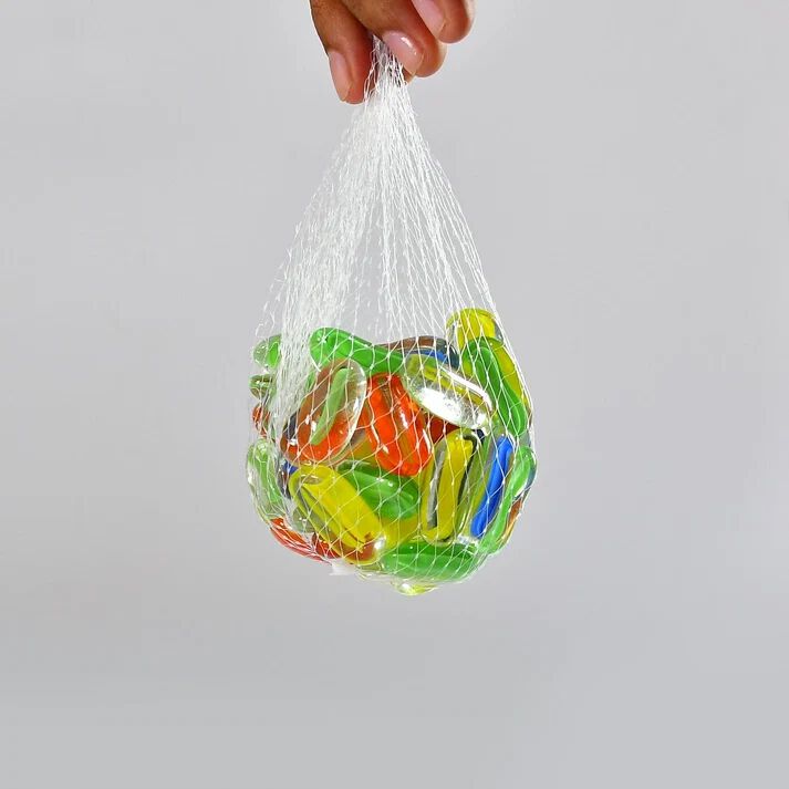 Glass Gem Stone, Flat Round Marbles Pebbles For Vase Fillers, Attractive Pebbles For Aquarium Fish Tank. - 21116