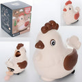 X-135 Bump and Go Hen Toy with Music for Kids, 3 Egg Laying Hen Toy, Rotating Electric Lay Egg Hen, Chicken Toys Kids with Music