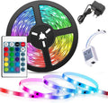 RGB LED Strip Light, 3 Meter, Multi-Color Changing, with Remote Control, Power Adapter and Controller, for Home Decoration, Bedroom, Festivals