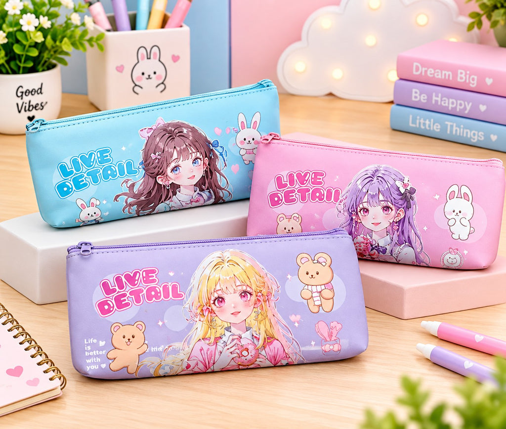 Pencil Pouch for Boys and Girls Pencil Case School Stationery 1 Zipper
