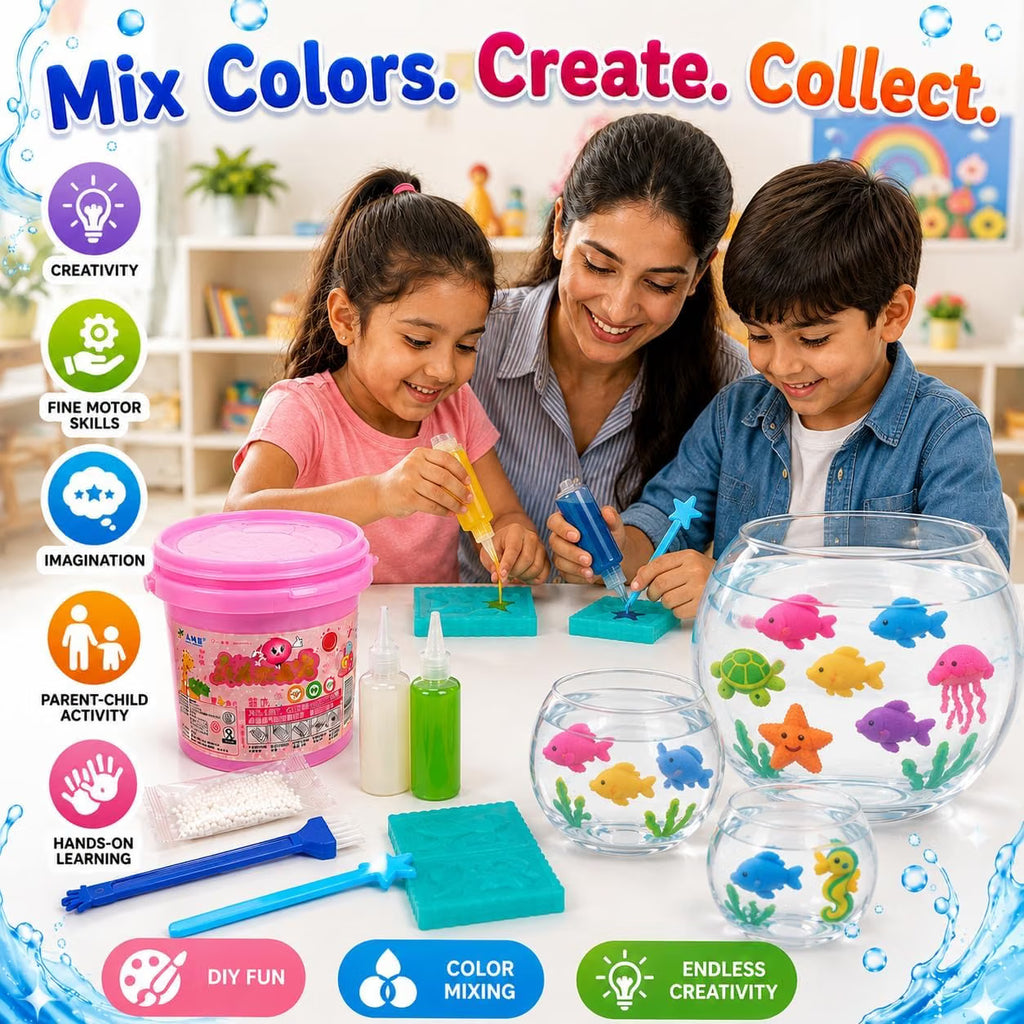 Magic Water ELF Toys, Creative 3D Handmade Magic Gels Toys Homemade DIY Handmade Material Kit