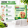 Foot Pads 5 Days Detox Treatment Contain 10 Patches  Patch for Sleep Aid & Relaxation Herbal Natural Bamboo Vinegar Pads with Gentle Ingredients for Pain Relief, Foot Freshness, Toxin Removal & Massage Therapy