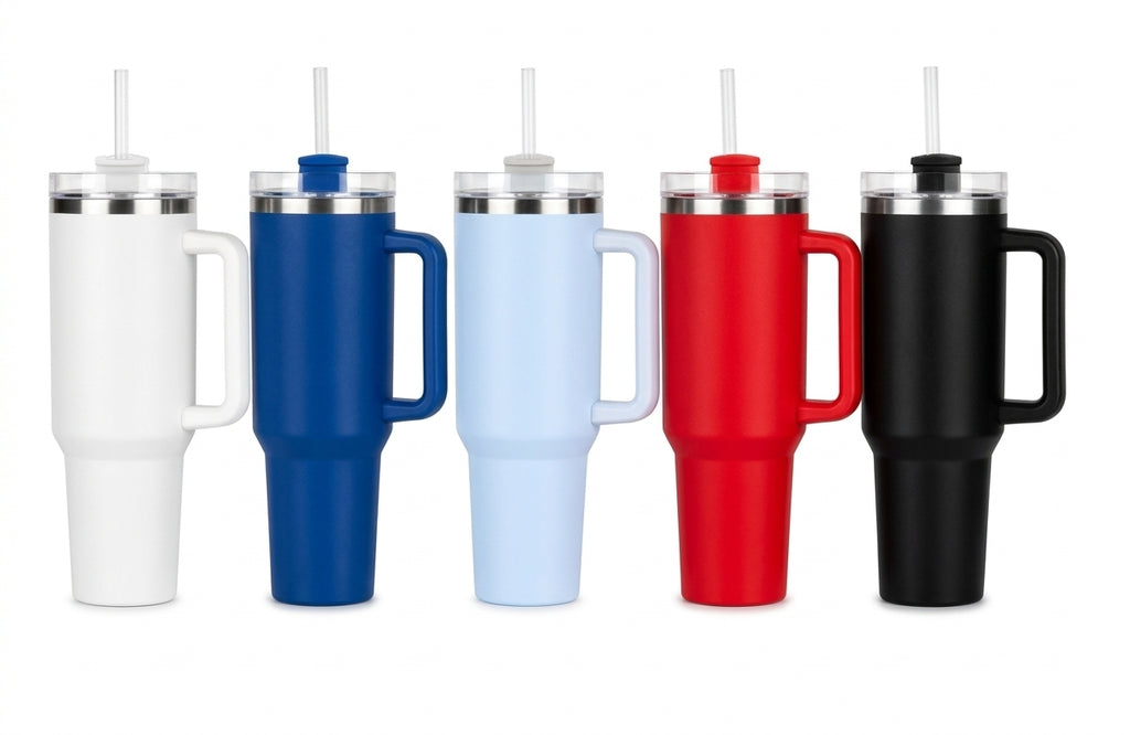 Tumbler Mug with Handle, Stanley Cup with Straw and Handle, Stainless Steel Coffee Mug with Lid Coffee Mug