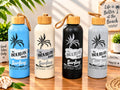 SM-209 Holiday Mode Surfing Water Bottle – Stylish Beach Theme Water Bottle
