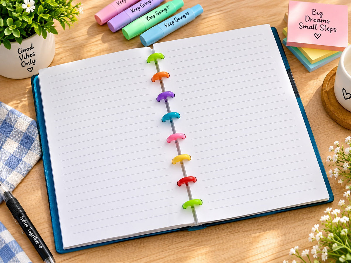 Inspirational Daily Planner & Colorful Writing Notebook - 21197