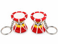 [ PACK OF 24 ] Mini Dholak  Keychain – Colorful Traditional Drum - 21309