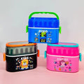 Cartoon Lunch Box – Double Layer Tiffin with Handle - 21312