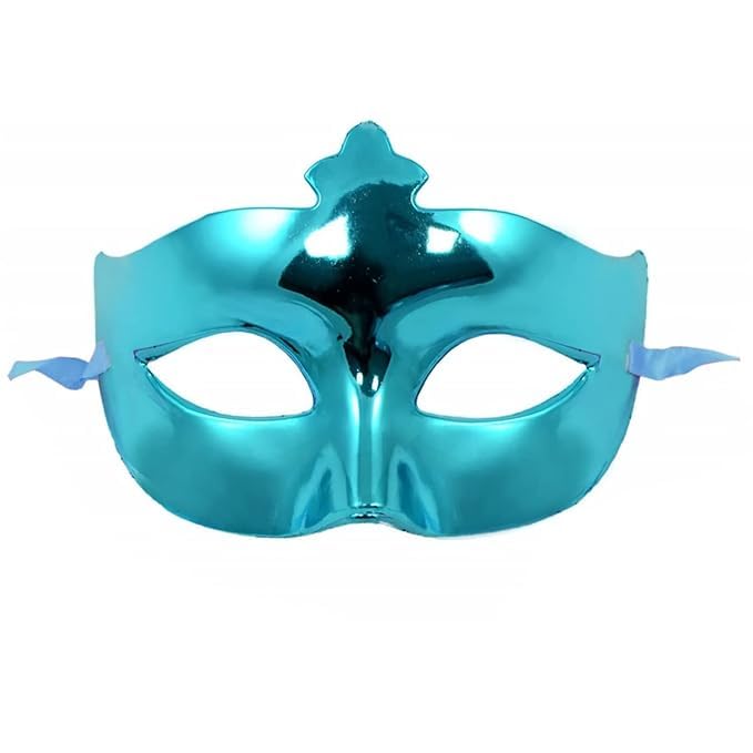 [Pack of 12] Prime Colourful Eye Mask Role Play Theme Party Mask for Halloween Xmas Party,Birthday Party for Kids and Adults [Random Colour] - 21319