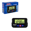 PulGos Digital LCD Calendar and Time Car Dashboard & Desk Clock - 6.4x4 cm Black Portable Timer with Alarm & Stopwatch - Versatile Multifunction Clock for Office, Vehicle & Travel