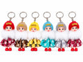 [PACK OF 12] Cute Love Doll Keychain – Colorful Mini Doll Hanging Keychain - 21346