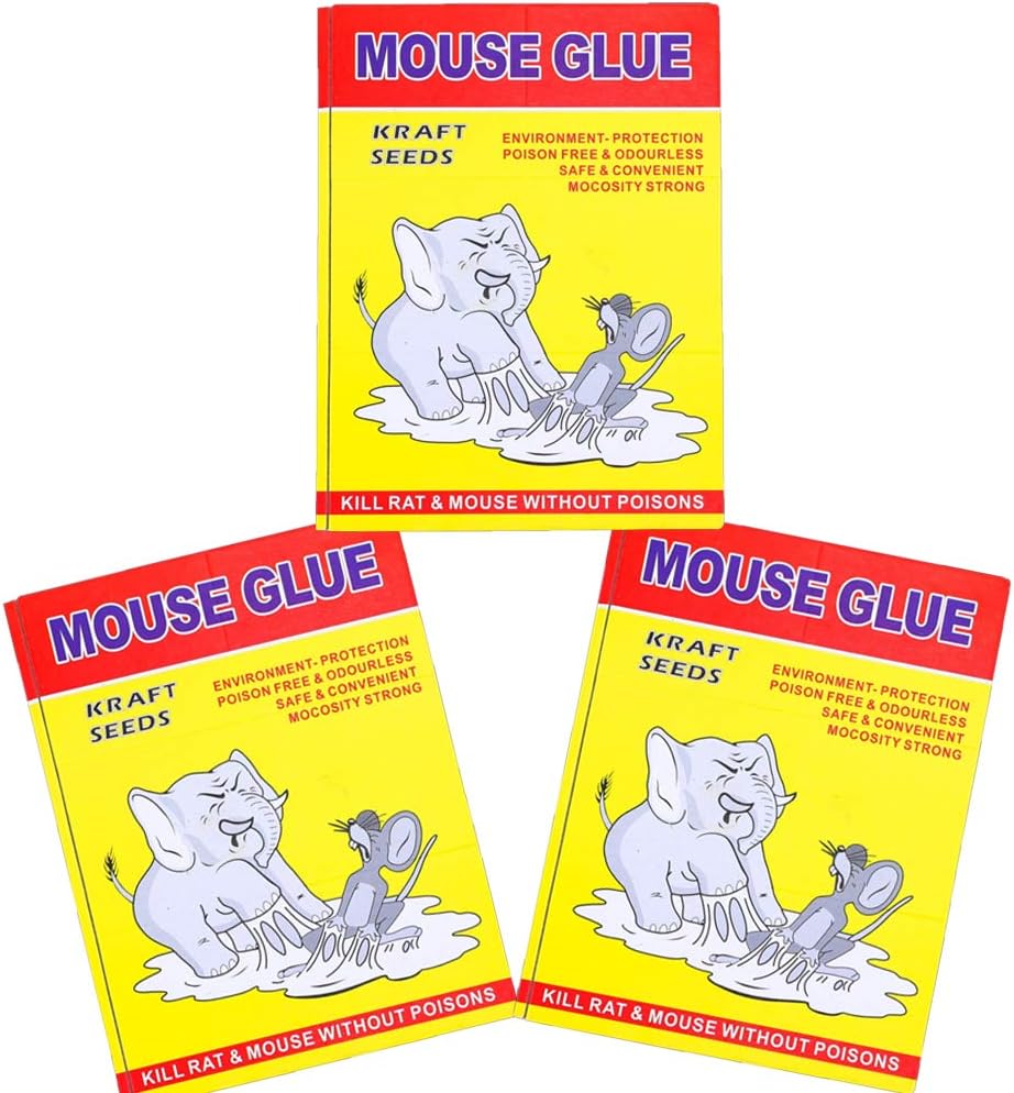 Kraft Seeds Rat Glue Trap Glue Board Mouse Catcher Adhesive Sticky Glue Pad Non Poisonous Non Toxic Odourless