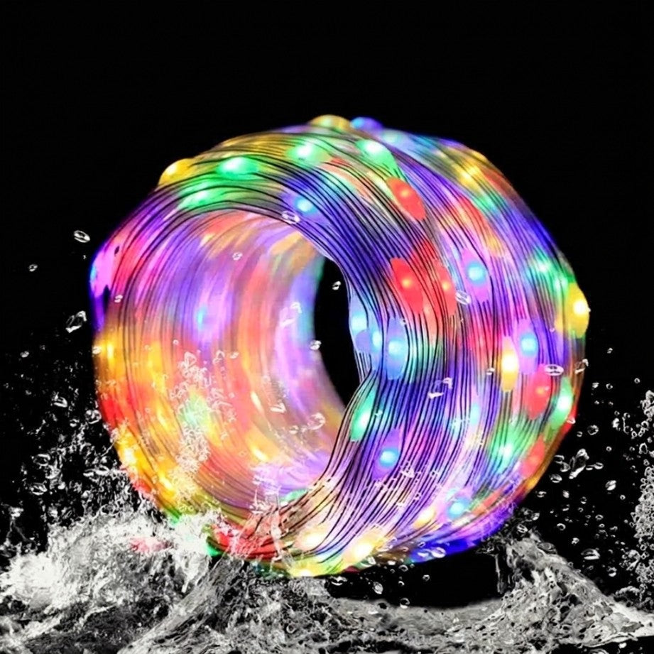 Smart Fairy Light String  White Wire Music Bluetooth Mesh App  Remote DIY Control Sync Color Chasing  Multicolor, Led