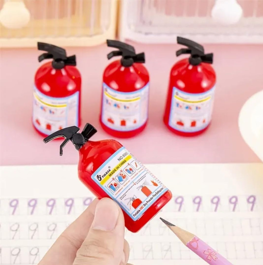 ARPIT MART Sharpener Fire Extinguisher Shape Creative Pencil Sharpener Student Stationery for Children Gifts Office School Supply Red Color