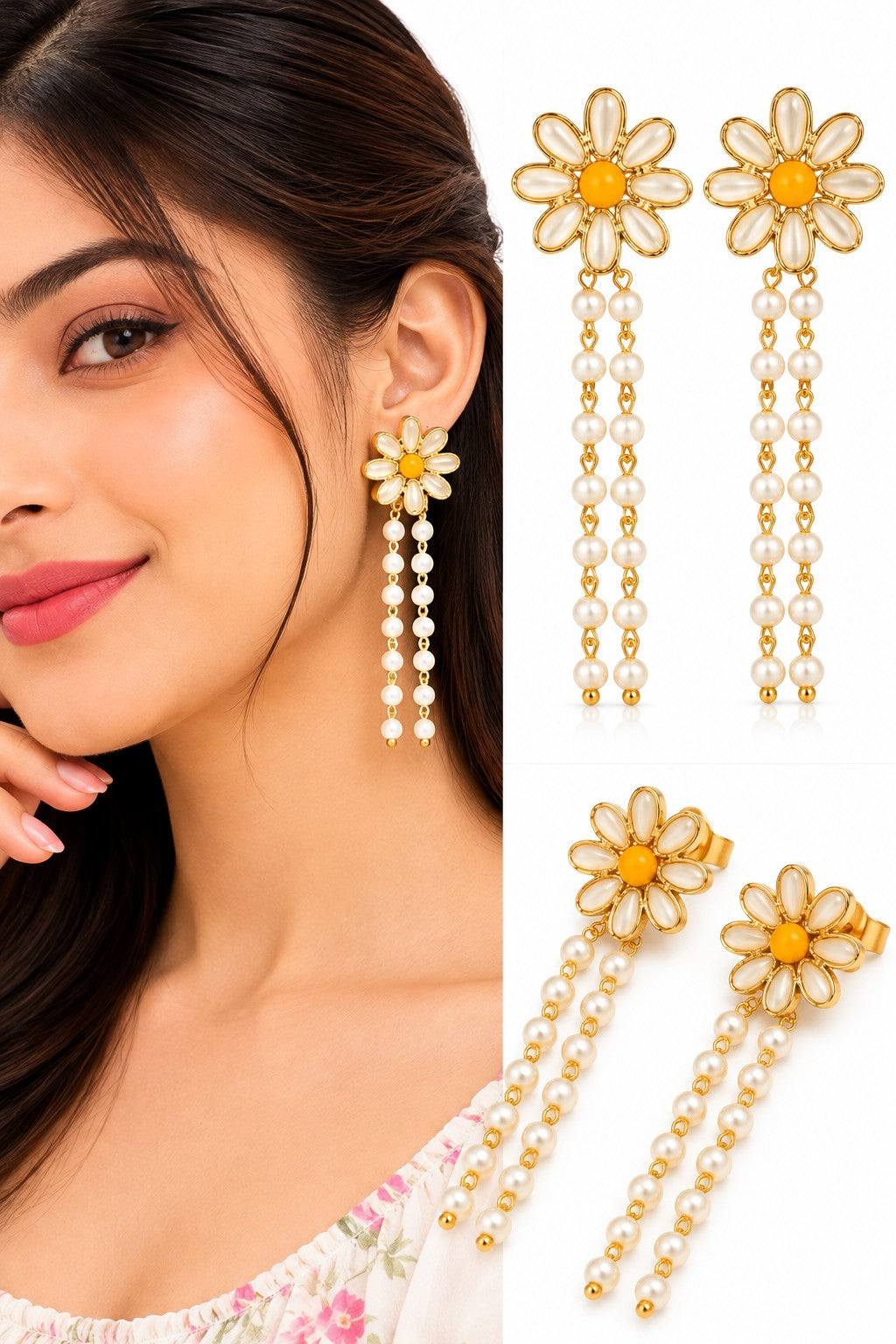 Earrings for Women & Girls | Sweet & Stylish Floral Design