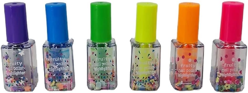 [PACK OF 24] Colourful Nail Polish Highlighter Display