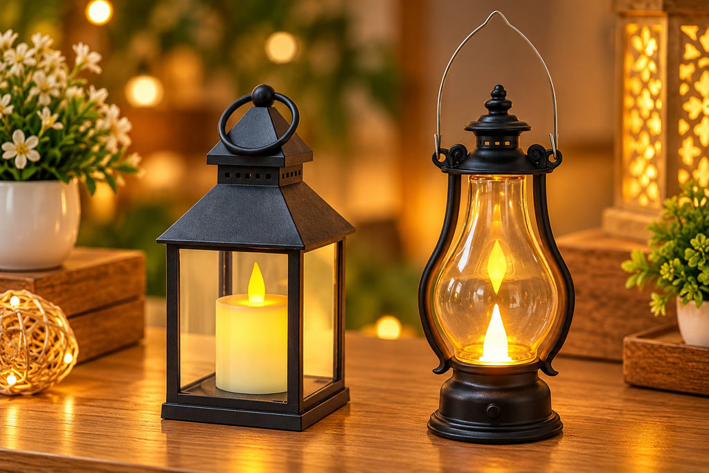 {1 PCS} Acrylic  Lantern Lamp LED Candle for Home Decoration [RANDOM DESIGN]