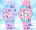 Kids Watch with LED Light-Up Case, Pink And Purple Combo Silicone Band