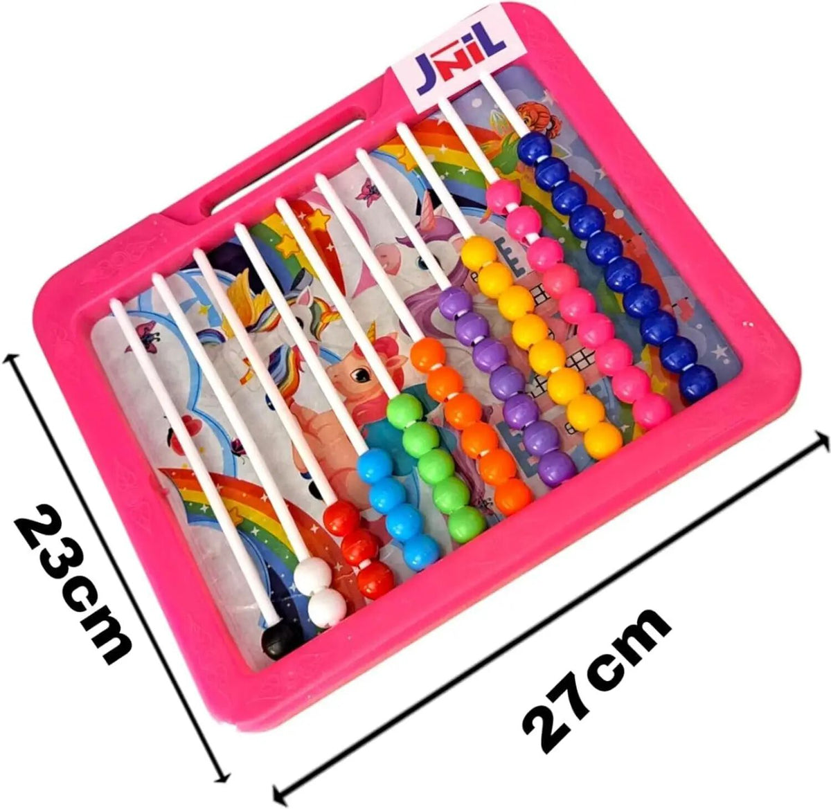 NiL Game Phactory 2-in-1 Educational Slate for Kids | Double Sided Writing Board with Duster | Fun Learning, Counting & Scribbling, Count & Learn with Fun for Kids Toy