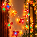 Decorative LED Leaf String Light, Multicolor