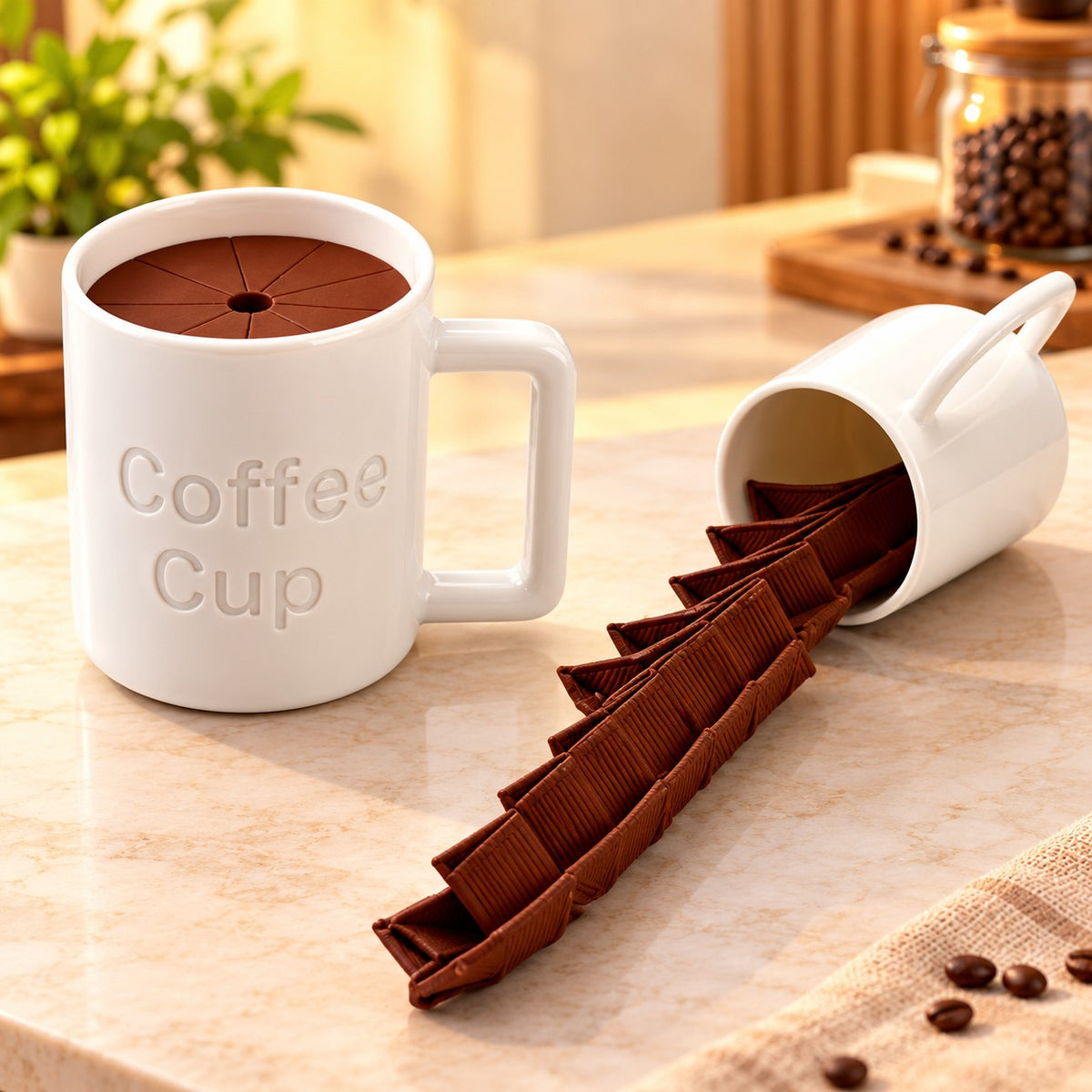 Spill & Refill Coffee Mug Fidget - all the fun and none of the mess ☕️