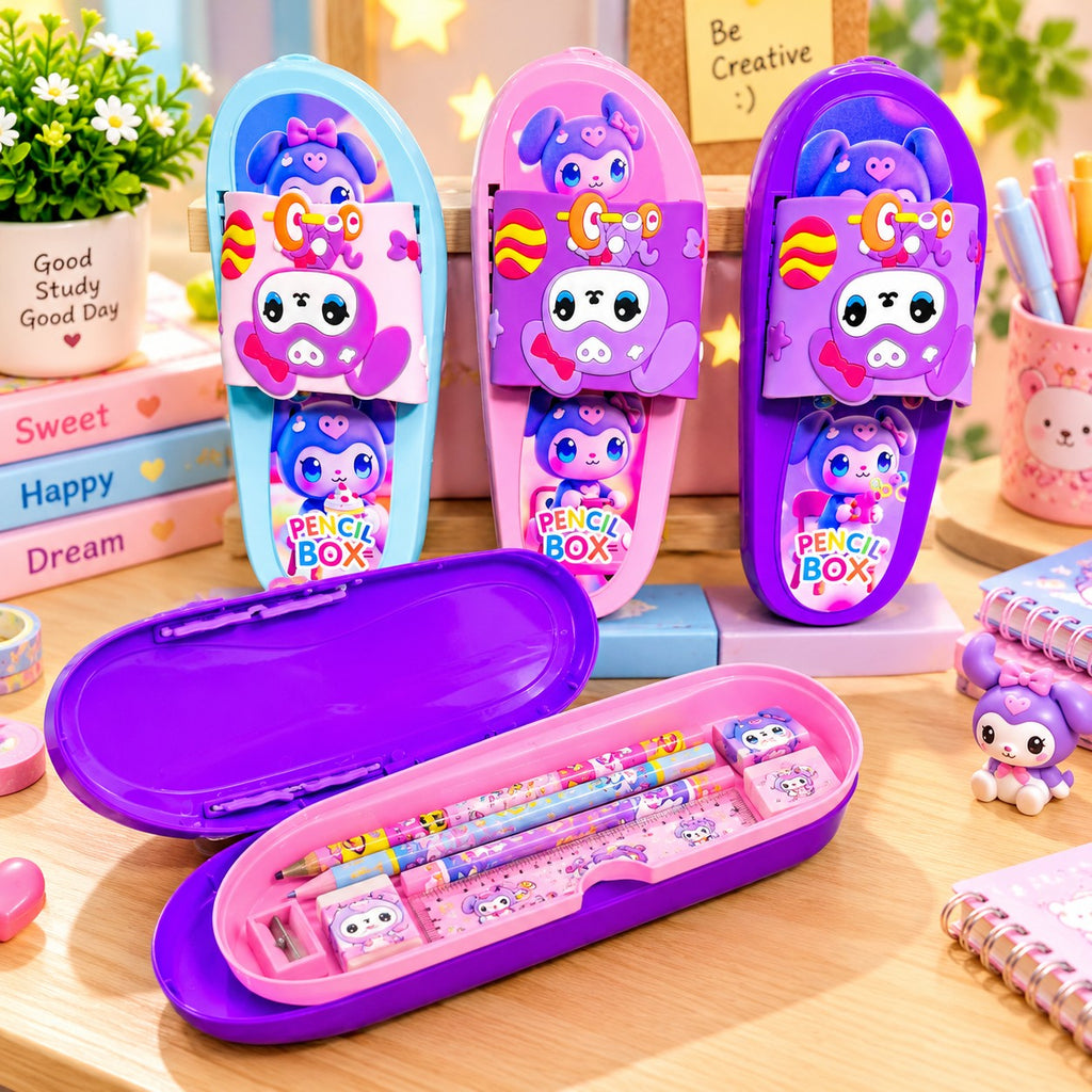 Kawaii Pencil Pouch Slipper Case {Random Design}