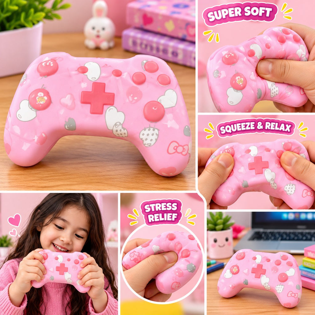 Cute Game Controller Squishy Toy for Kids – Soft, Stretchy & Stress Relief Fidget Toy