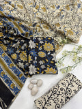 Cotton Suit Set with Mulmul Dupatta - 02