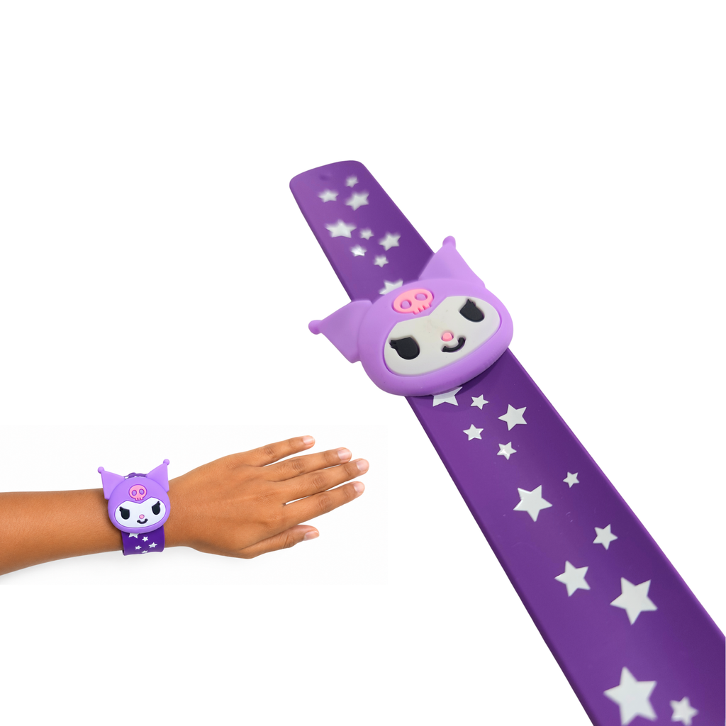 {Pack of 12} Kuromi Slap Bracelets Silicone Slap Bands for kids - 20597