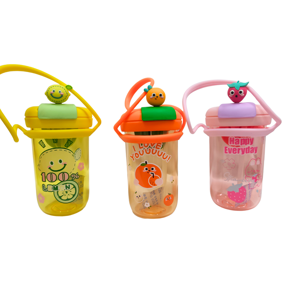 Cartoon Bear Kids Drinking Bottle 450ml {Random Design} - 10039