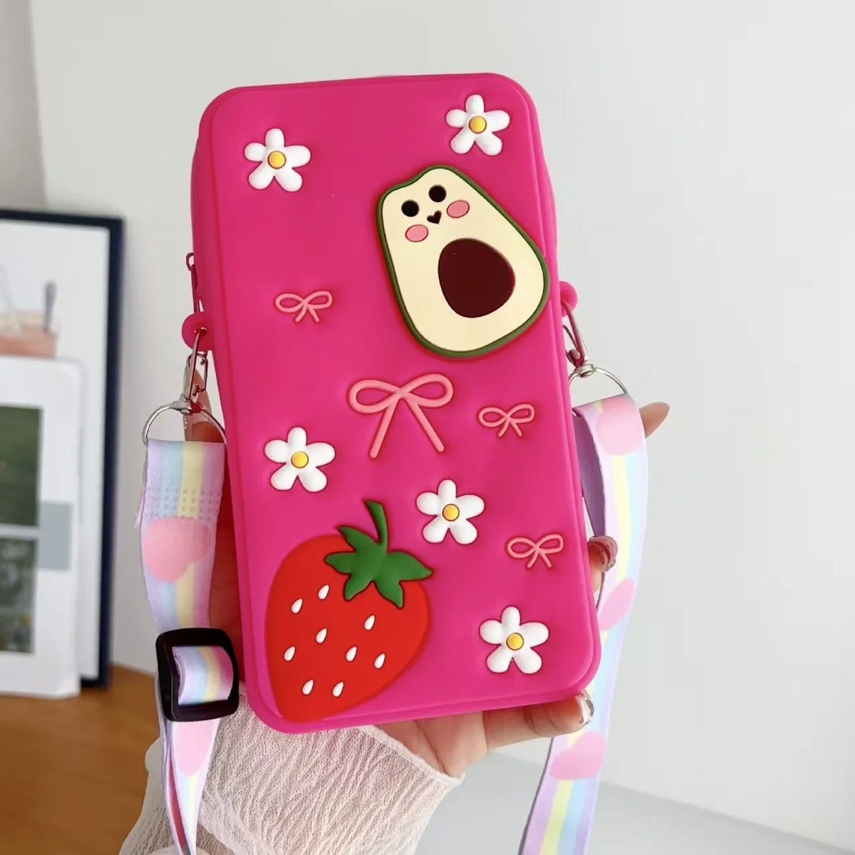 Silicone Coin Purse, Convenient Silicone Bag, Mobile Phone Data Cable Storage Bag, Zipper Storage Bag - 21309