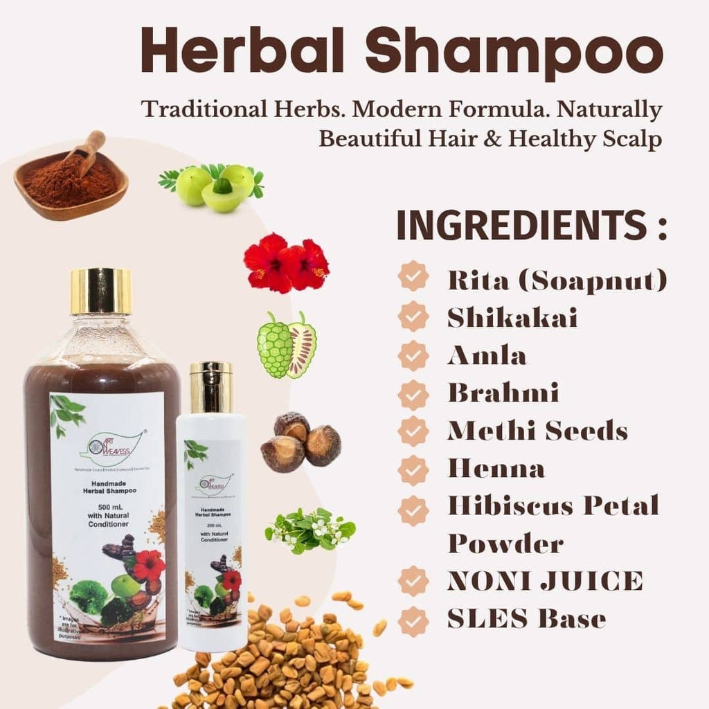 Herbal Shampoo SLES Based – 500ml