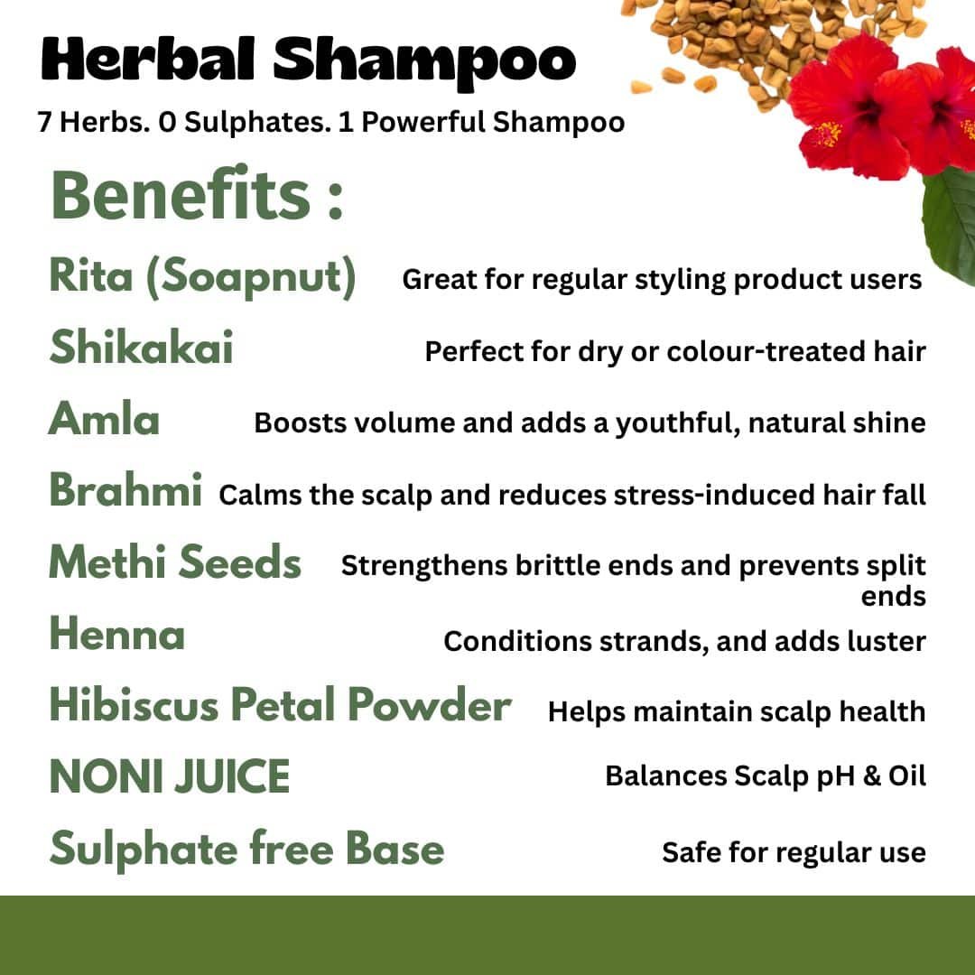 Herbal Shampoo Sulphate free Based – 100ml