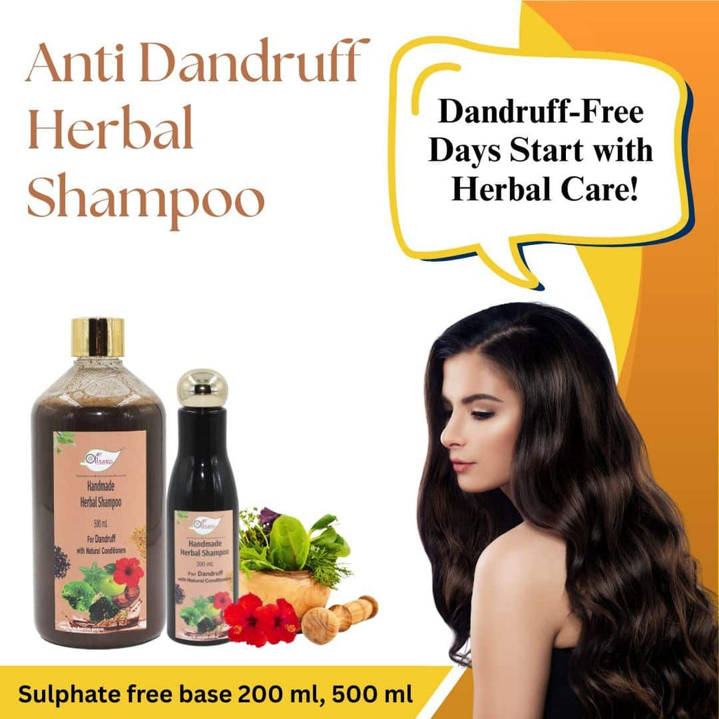 Herbal Shampoo Anti Dandruff Sulphate free Based – 500ml
