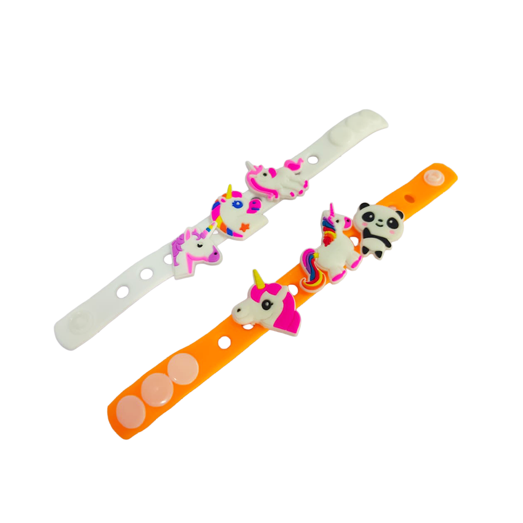 Unicorn Silicone Bracelet for Girls | Adjustable Cartoon Wristband | Soft Rubber Bracelet - 20820