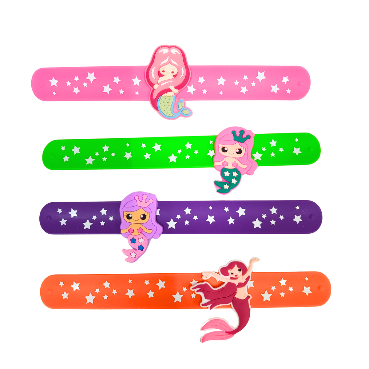 Slap Snap Silicone Band Bracelet for Kids Wrist Band for Girls Kids Colorful Slap Bracelets for Girls Hand Band {Random Design} - 20627