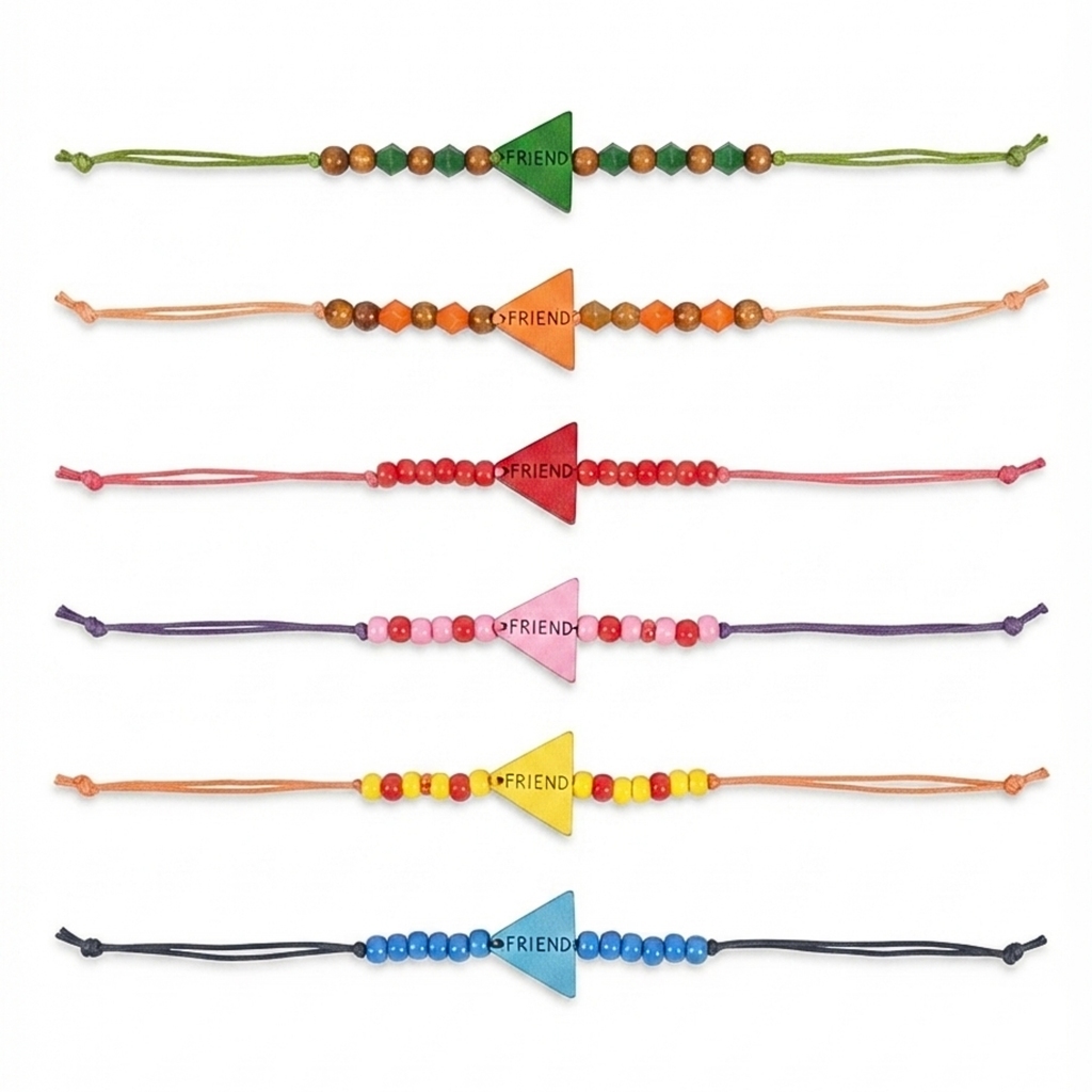 {Pack of 12} Friendship bands/bracelets for boys and girls - 20833