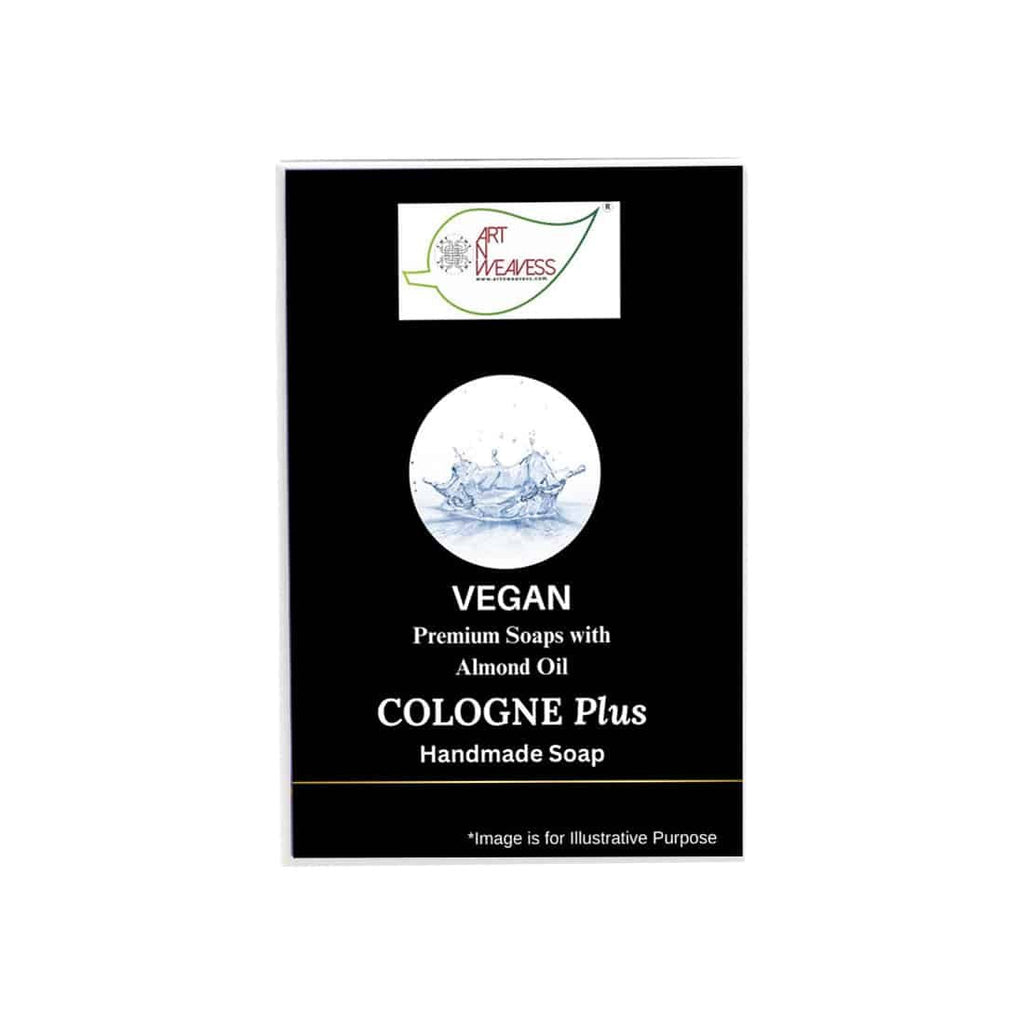 New  COLOGNE Plus Handmade VEGAN Almond Oil Soap NT Pack 100 gms unit - Pack of 2