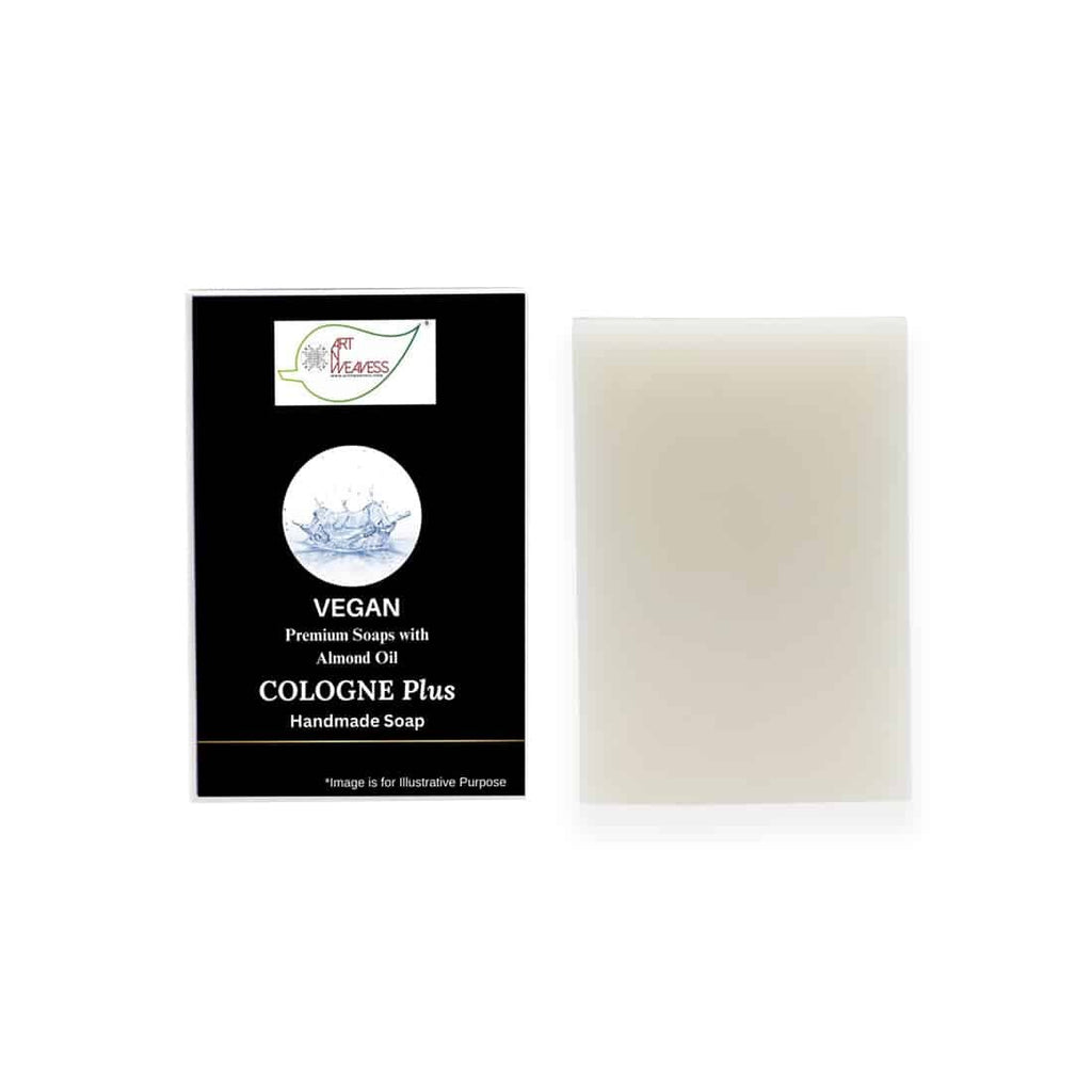 New  COLOGNE Plus Handmade VEGAN Almond Oil Soap NT Pack 100 gms unit - Pack of 2