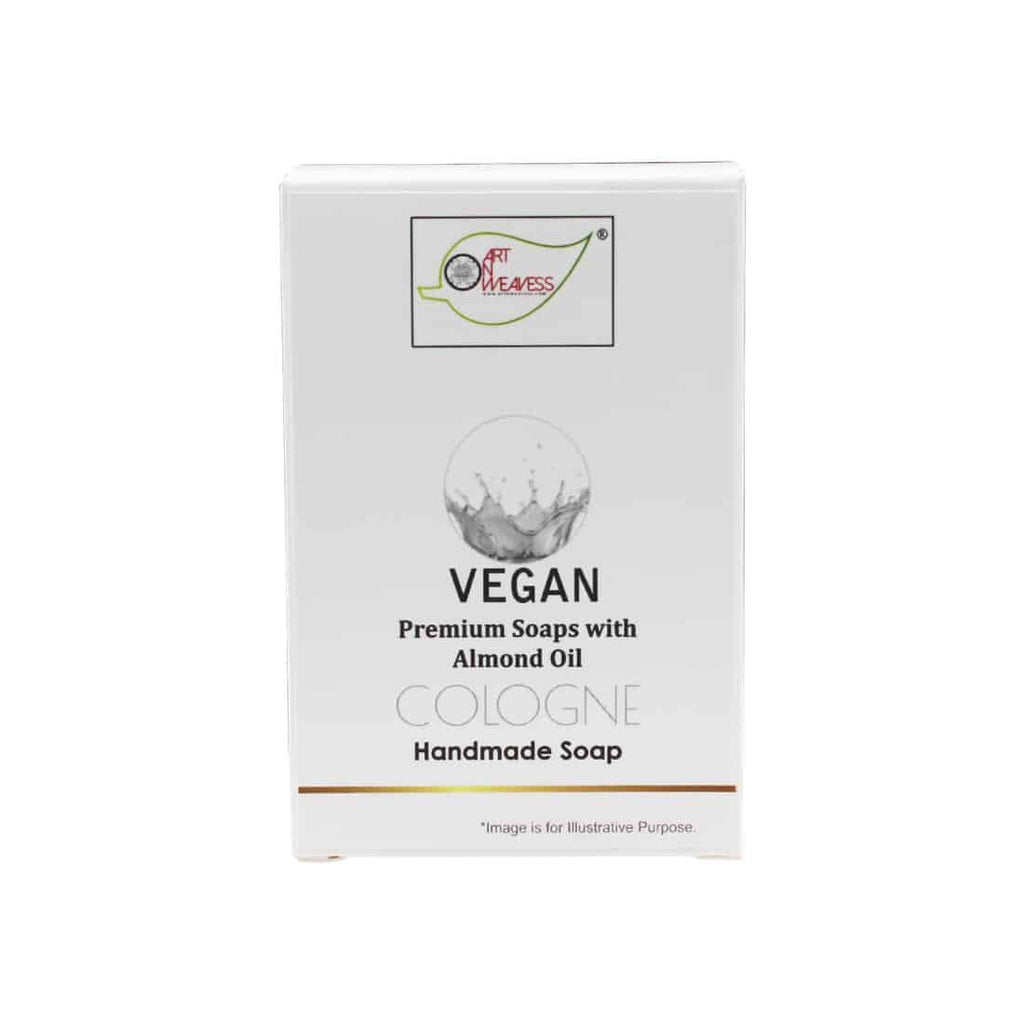 COLOGN Handmade VEGAN Almond Oil Soap NT 100 gms unit - Pack of 2