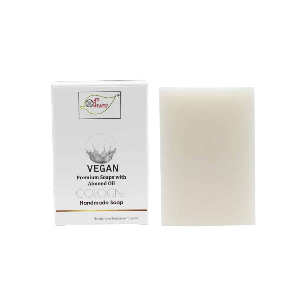 COLOGN Handmade VEGAN Almond Oil Soap NT 100 gms unit - Pack of 2