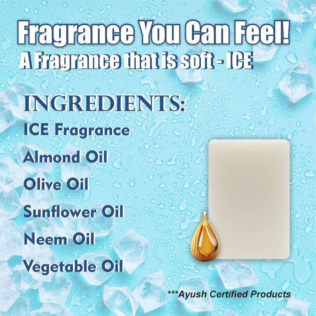 ICE Handmade VEGAN Almond Oil Soap NT Pack of 4