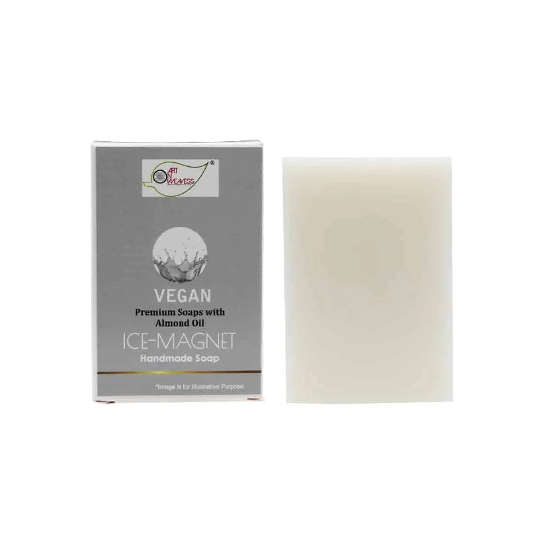 VEGAN Almond Oil Soap Handmade pack of 3